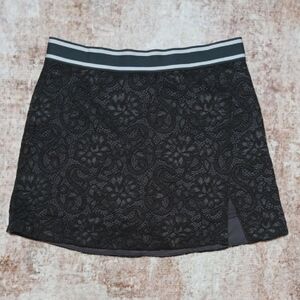 Greyson Lynx Lace Grey Tennis Skirt Athletic Skort Womens Sz XL